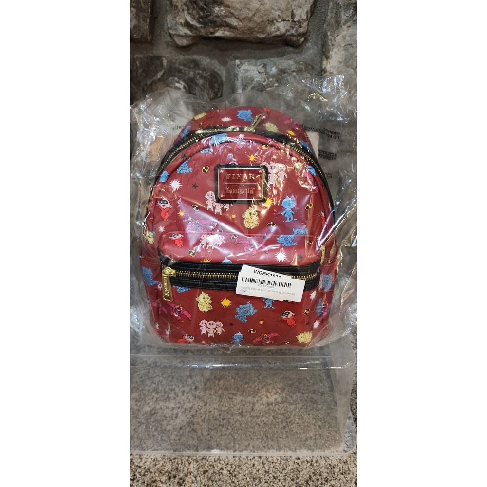 Pixar Loungefly Incredibles Double strap Shoulder Backpack
